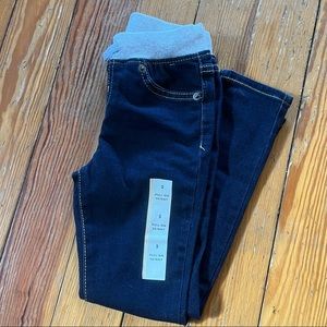 NWT Cat & Jack skinny pull on jeans w/soft waistband dark wash 5
